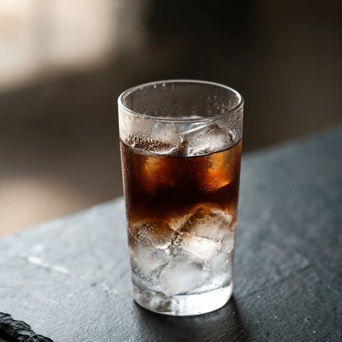 Cold brew coffee over ice